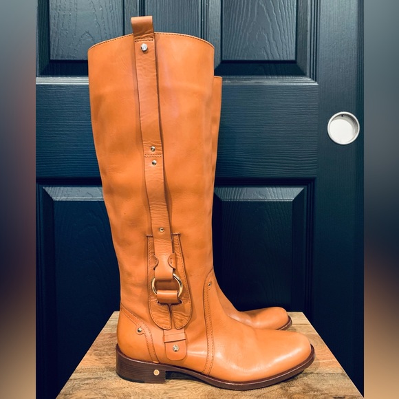 Celine Shoes - Celine tall leather Equestrian Boots 37